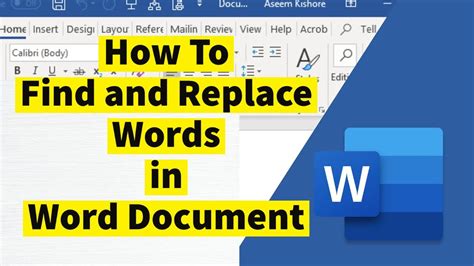 how to substitute words in word document