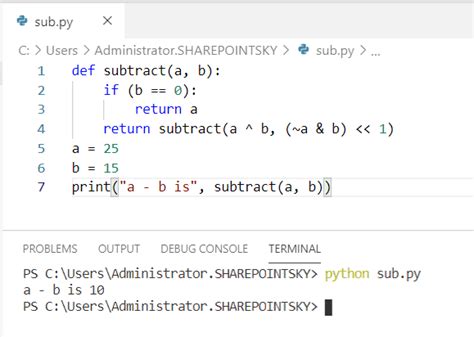 how to subtract 2 variables in python