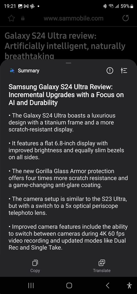 how to summarize an article with galaxy ai