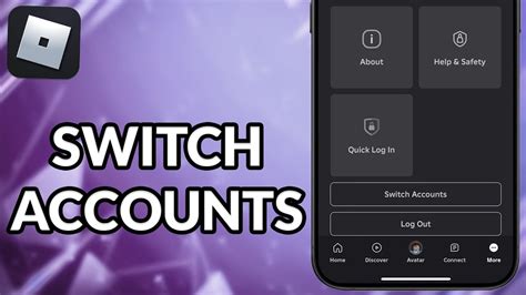 how to switch accounts on roblox mobile 2025