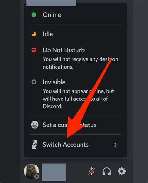 how to switch between discord accounts on pc