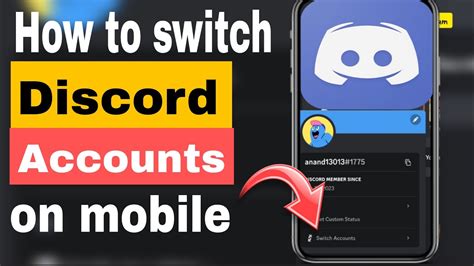 how to switch discord accounts on mobile
