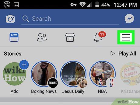 how to switch fb accounts on android