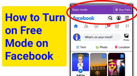 how to switch from basic mode to data mode on facebook lite