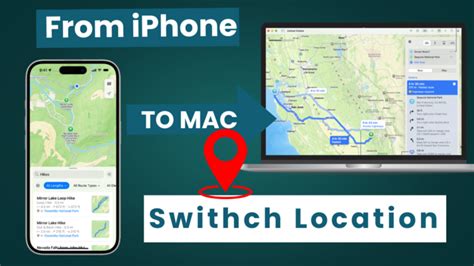 how to switch location from iphone to mac