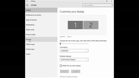 how to switch main storage on pc