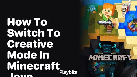 how to switch to creative mode minecraft java