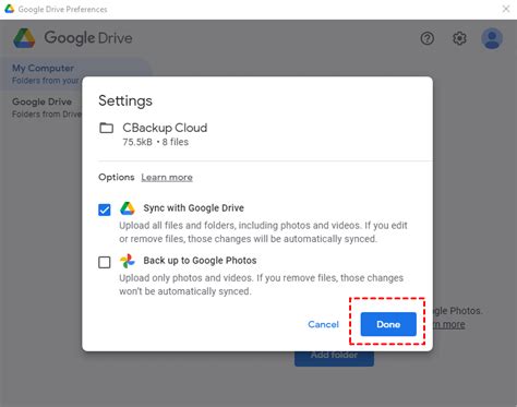 how to sync google photos from phone to computer