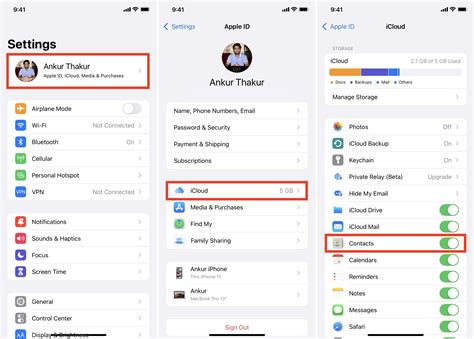 how to sync iphone email to mac