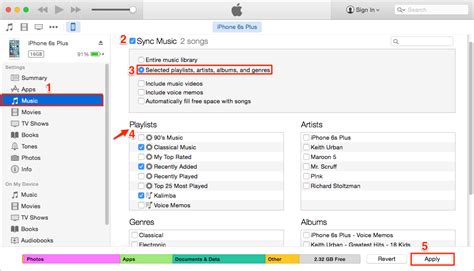 how to sync itunes playlist from pc to iphone