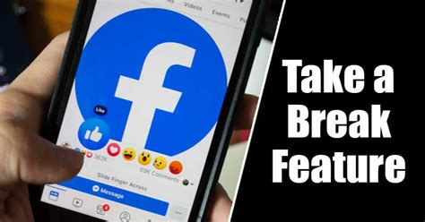 how to take a break from facebook on iphone