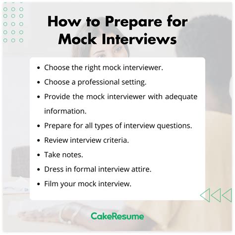 how to take a mock interview