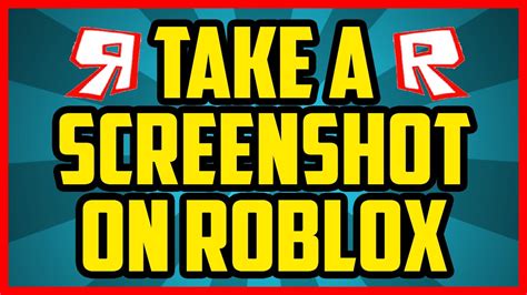 how to take a screenshot on roblox computer