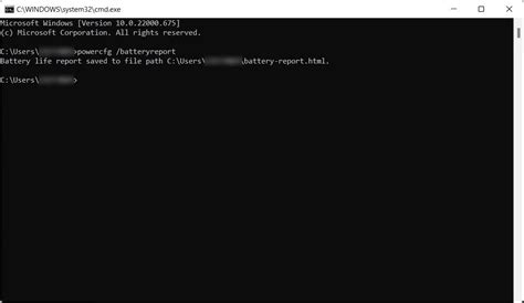 how to take battery report in cmd