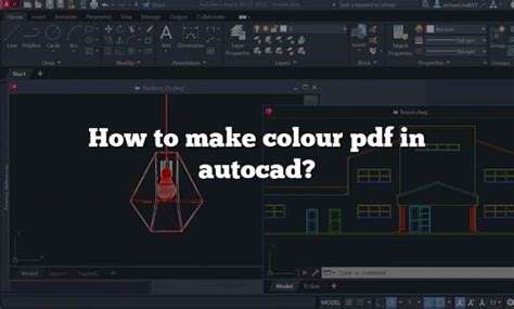 how to take colour pdf from autocad