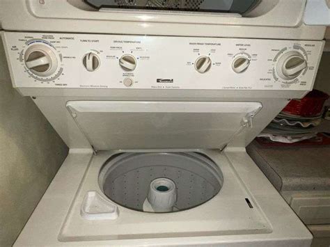 how to take front panel off kenmore stackable washer