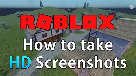 how to take hd screenshots in roblox studio