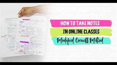 how to take notes in online classes