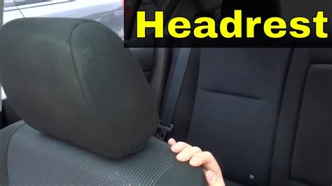 how to take off a headrest in a car