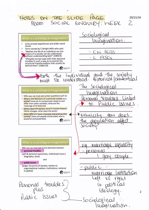 how to take presentation notes