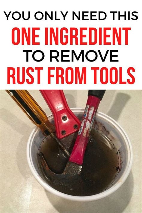 how to take rust off of metal tools