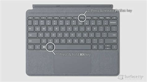 how to take screenshot on microsoft surface laptop go
