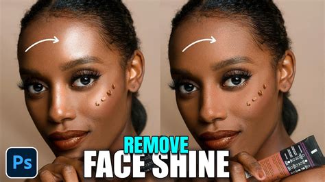 how to take shine off face in photoshop
