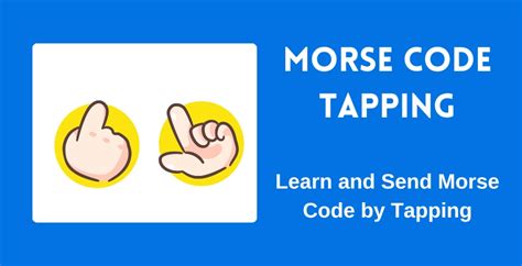 how to tap a dash in morse code