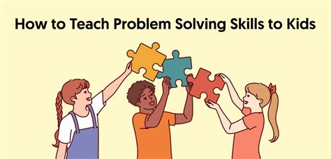 how to teach problem solving to kids