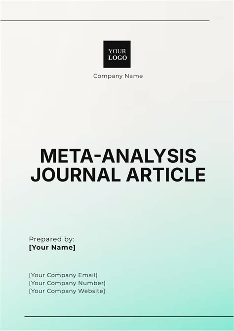how to tell if an article is a meta analysis