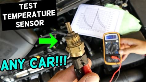 how to test a 2 wire coolant temp sensor with multimeter