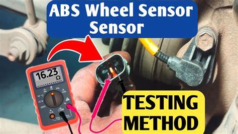 how to test abs wheel speed sensor with multimeter