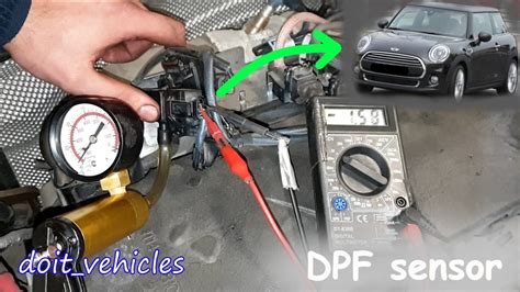 how to test diesel particulate filter pressure sensor
