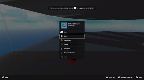 how to text chat on console roblox