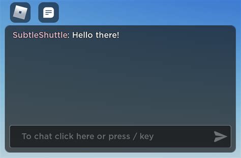 how to text in chat on roblox