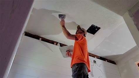 how to texture a ceiling with a roller youtube