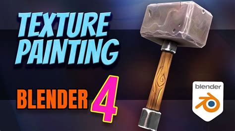 how to texture paint in blender 4