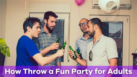 how to throw a fun party for adults
