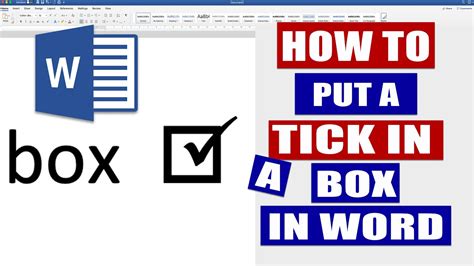 how to tick box on microsoft word