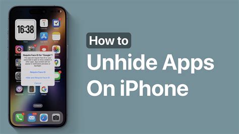 how to to unhide apps on iphone