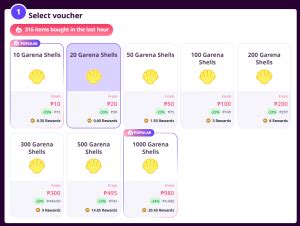 how to top up garena shells using codashop