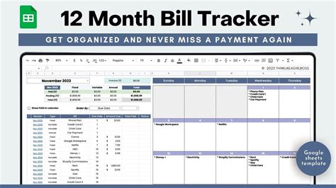 how to track bills in excel