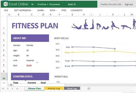 how to track gym progress excel
