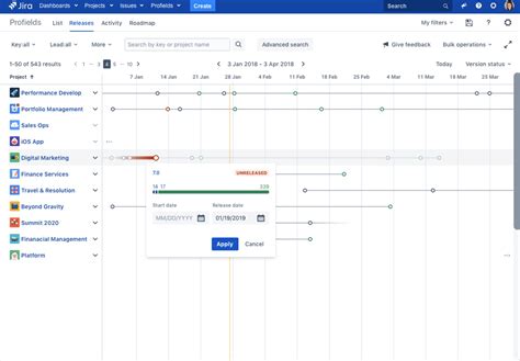 how to track progress of a project in jira