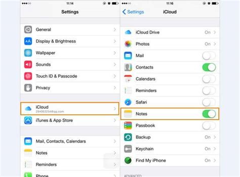 how to transfer all notes from iphone to icloud