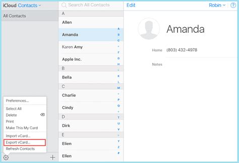 how to transfer contacts from iphone to computer without icloud