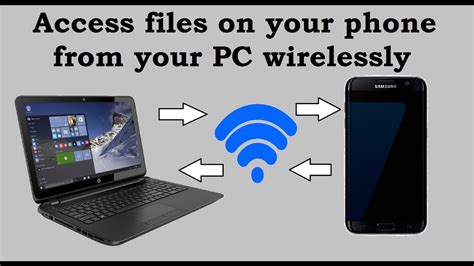 how to transfer data from phone to pc wirelessly