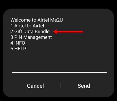 how to transfer data to airtel