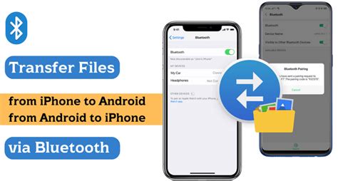 how to transfer files from android to iphone with bluetooth