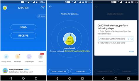 how to transfer files from iphone to android using bluetooth